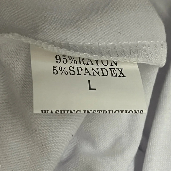 Mica’s Women's Ivory T-Shirt Solid Twist Front Crop Tee Beach Boho Casual L - Picture 7 of 10